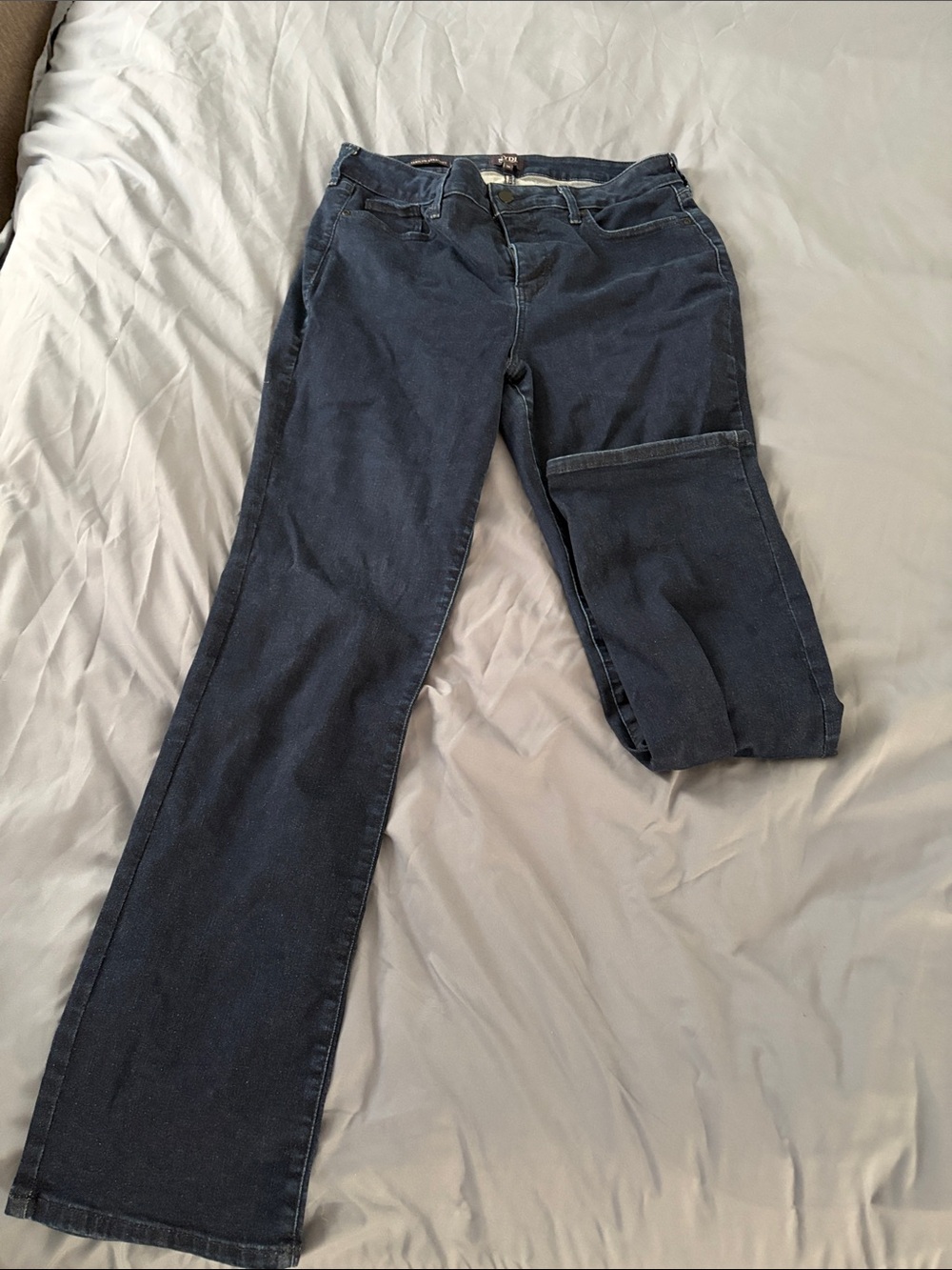 NYDJ - Marilyn Straight, dark wash straight leg jeans size 14